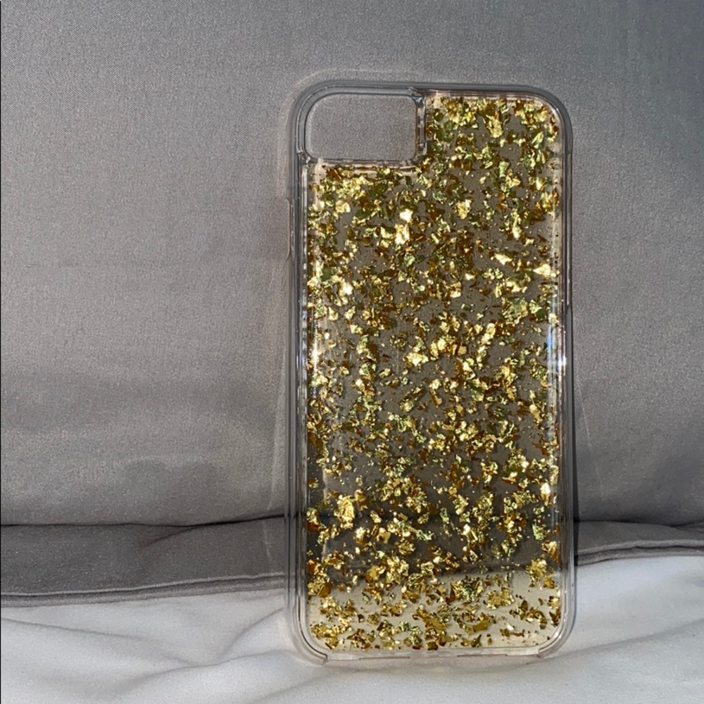 gold flaked iphone 7 case